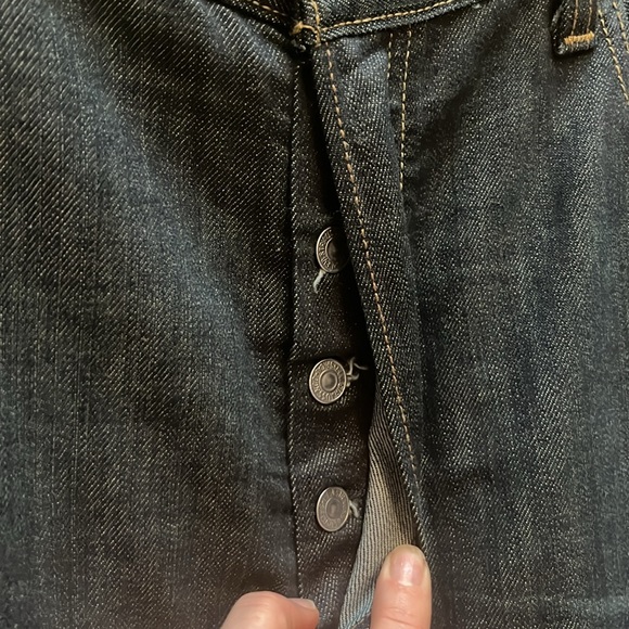 Levi’s 501 Dark wash 38x34 Button Fly Jeans - Picture 2 of 5
